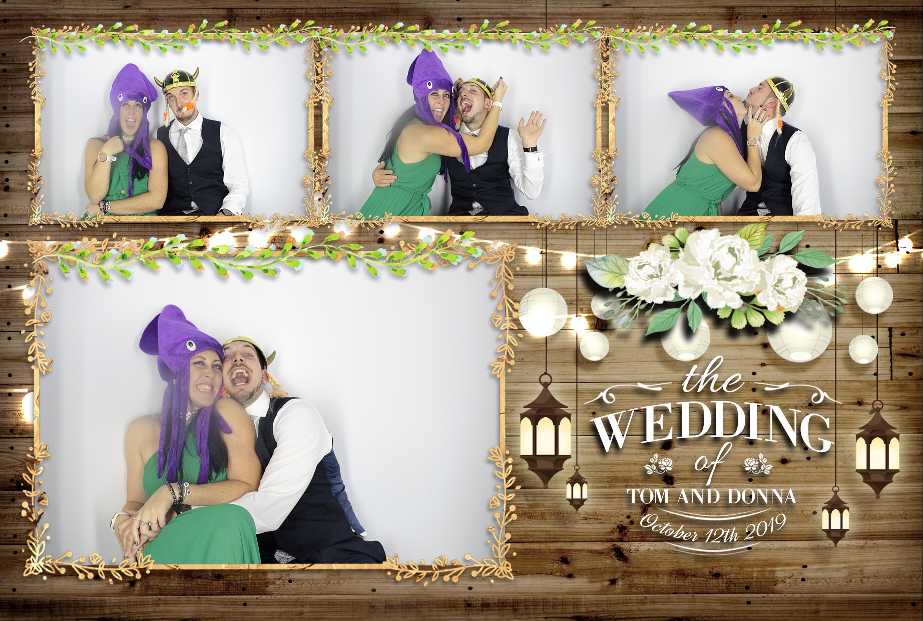 Tom & Donna's Wedding  | View more photos from the event at gallery.myphotoboothexperience.co.uk/u/MyPhotoBoothExperienceLtd/Tom-Donnas-Wedding